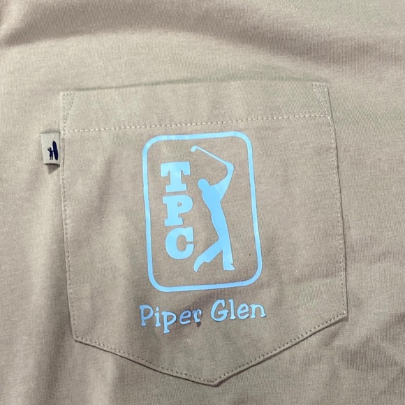 Johnnie-O Shirt Mens 2XL Gray Hooded Long Sleeve TPC Piper Glen Golf Pocket Tee - Picture 2 of 11
